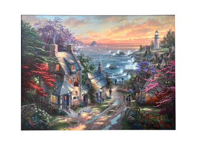 Village Lighthouse by Thomas Kinkade Limited Edition 700 G/P Canvas