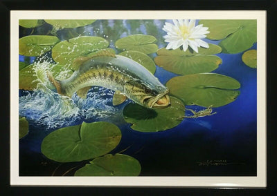 Leap Frog By Fred Thomas - Original Framed Nautical Fish Art Hand Signed