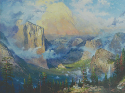 Yosemite By Thomas Kinkade - 2011 Signed In Plate Offset Lithograph