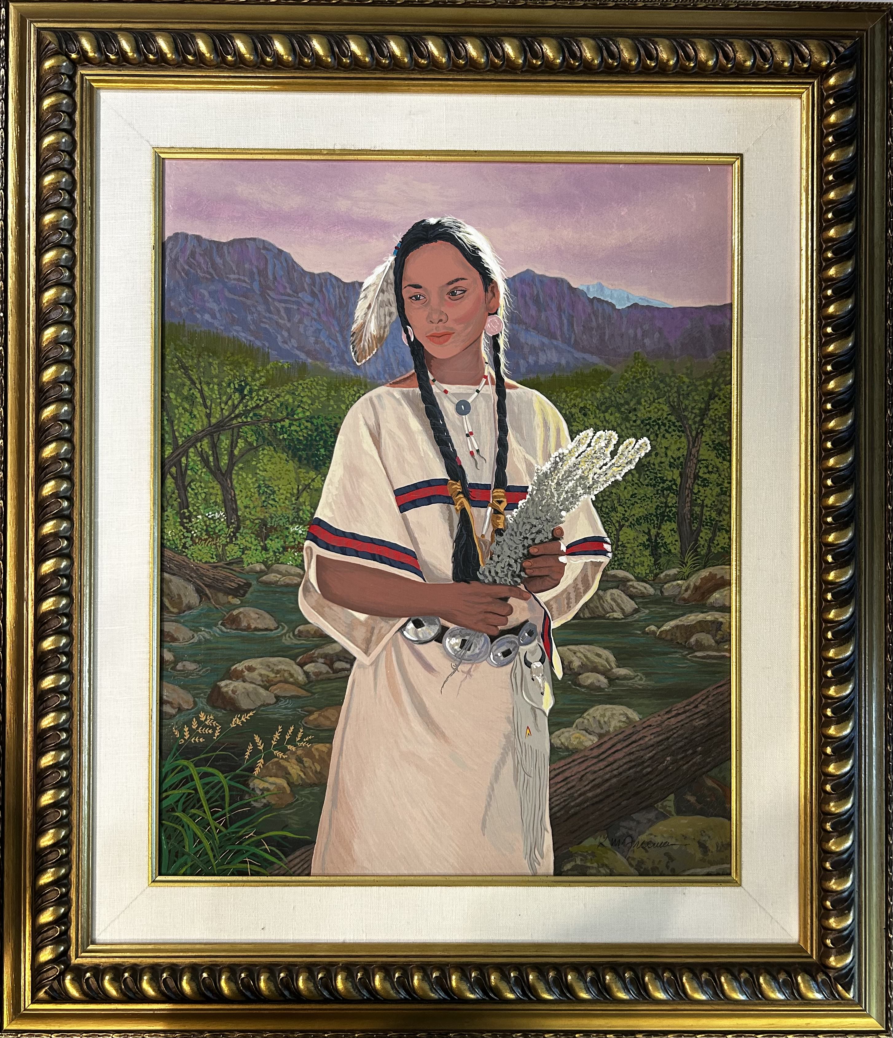 Indian Bride Ken Freeman Hand Embellished Serigraph | Baterby's Art ...