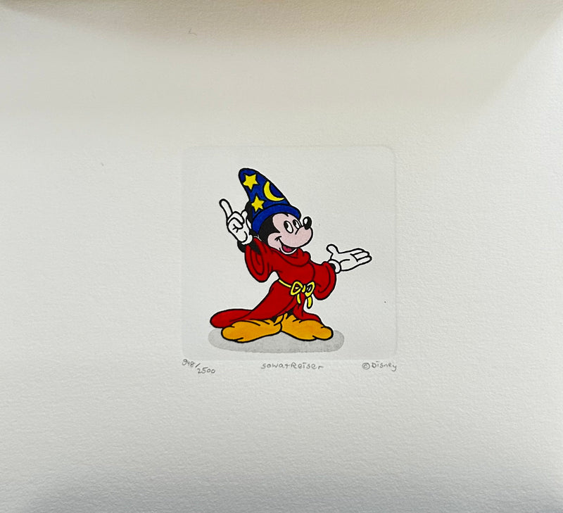 Fantasia Mickey Mouse Walt Disney Studios Etching