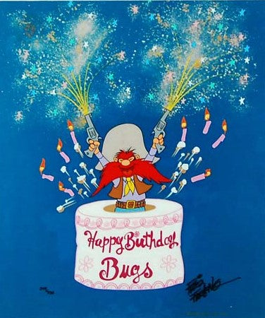 Birthday Surprise by Warner Brothers Studio - Hand Signed Animation