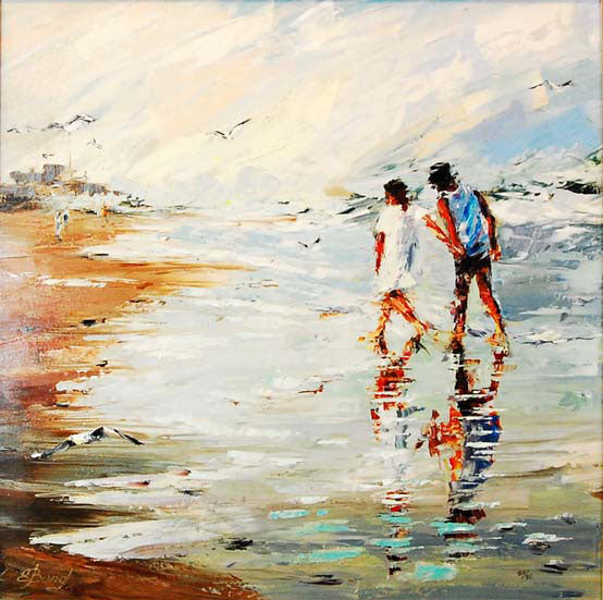 Beach at Sandy Point by Elena Bond UNFRAMED Giclee