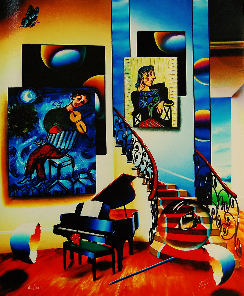 Fiddler Ferjo - Giclee On Canvas LTD Edition UNFRAMED