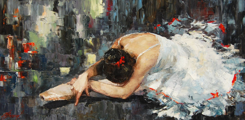 Poetic Grace by Elena Bond UNFRAMED Mixed Media