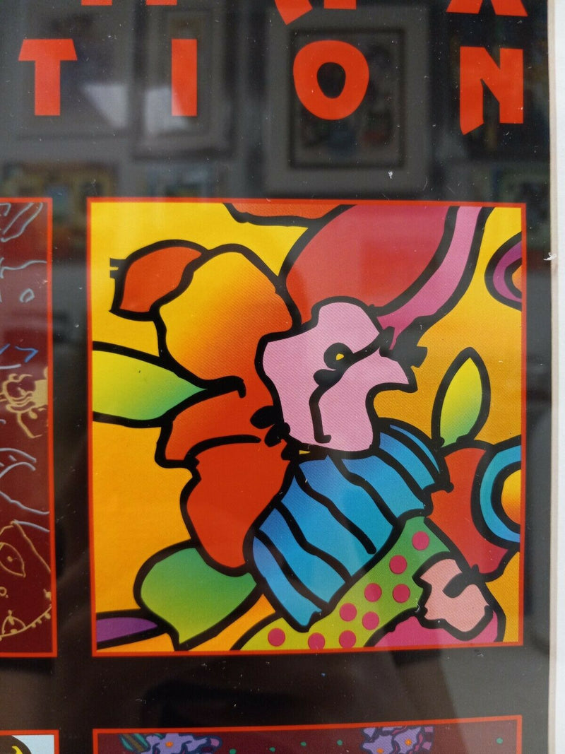 Peter Max Memorabilia: Peter Max Poster ( Hand Signed by Peter Max )