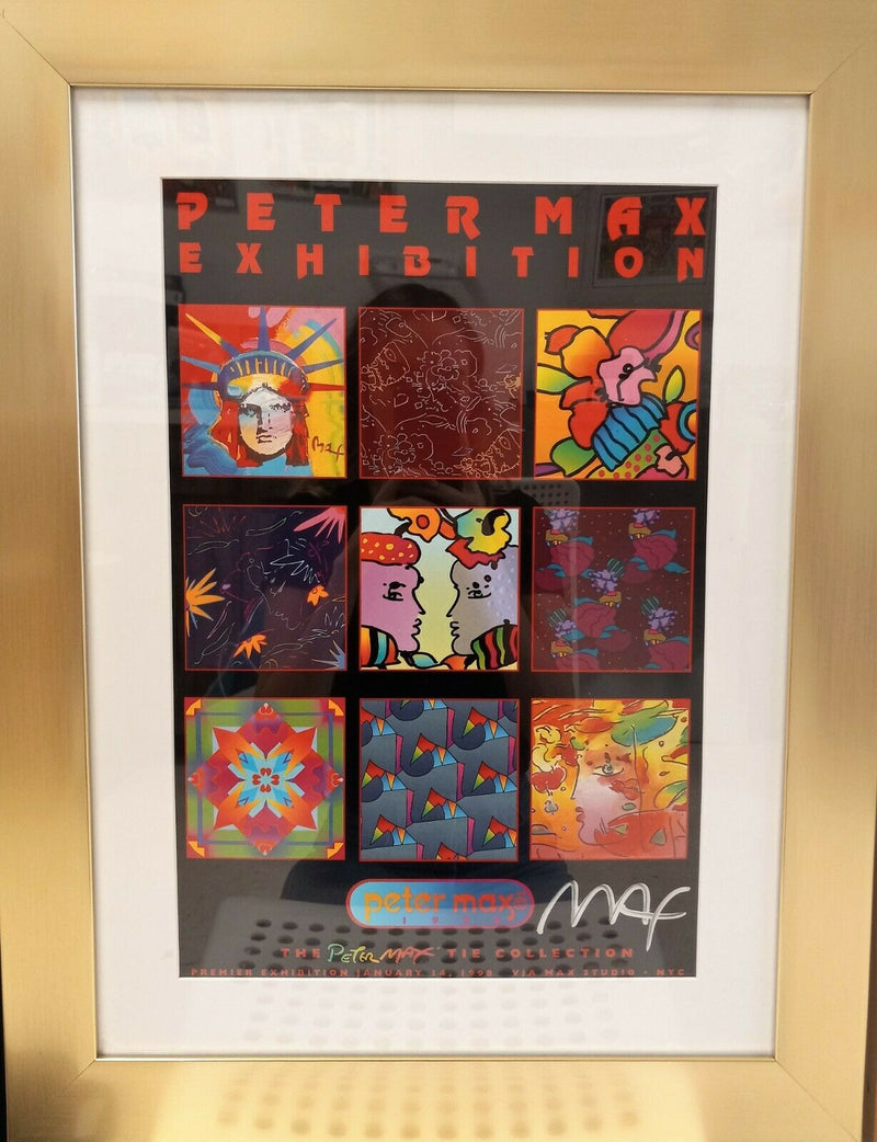 Peter Max Memorabilia: Peter Max Poster ( Hand Signed by Peter Max )