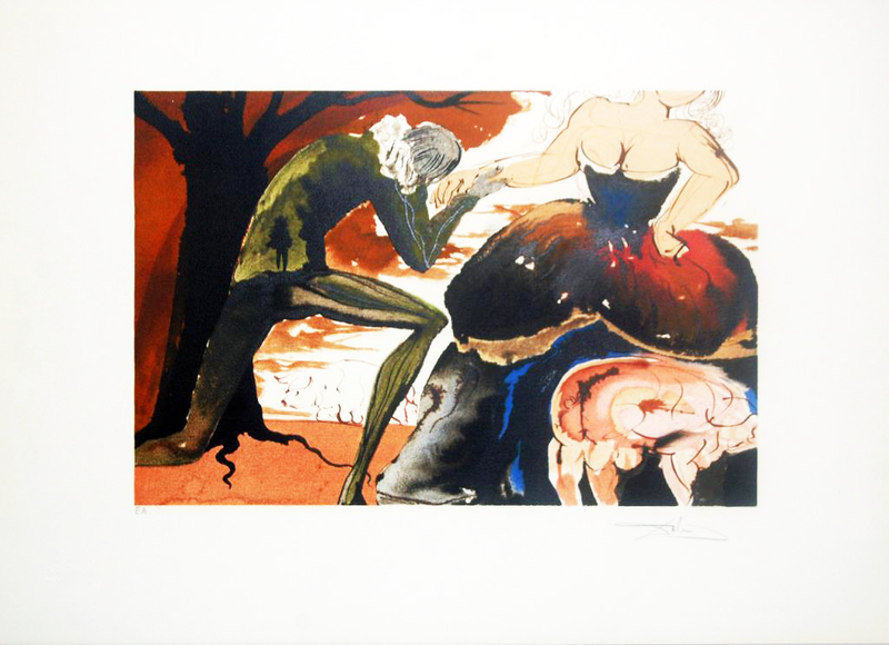 Le Baise Main (The Hand) Salvador Dali Hand Signed