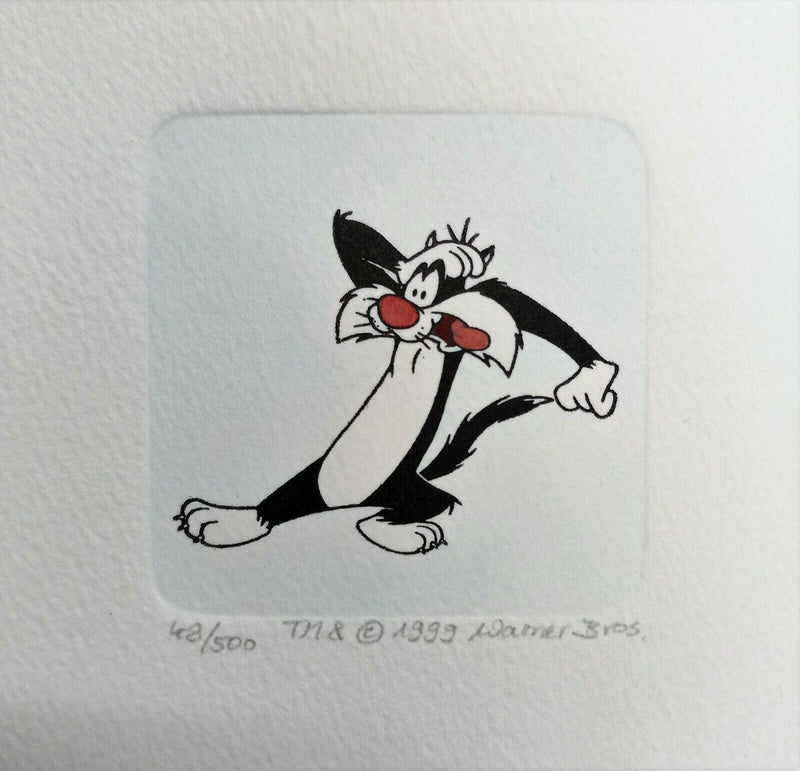 Warner Brothers Studio Sylvester Etching III
