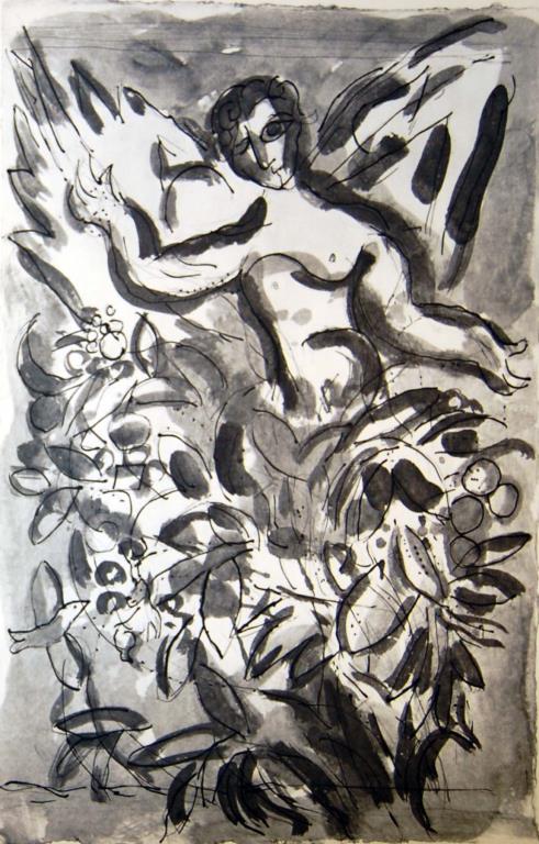 Cherubin by Marc Chagall Original Lithograph 1960