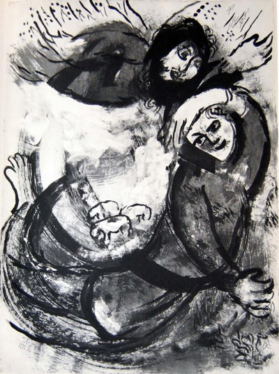 The Flood by Marc Chagall Original Lithograph 1960