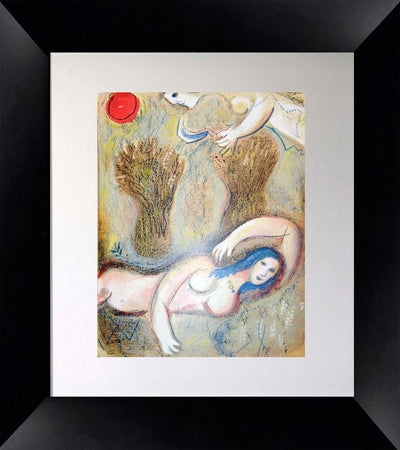Booz Awakens And Sees Ruth At His Feet by Marc Chagall