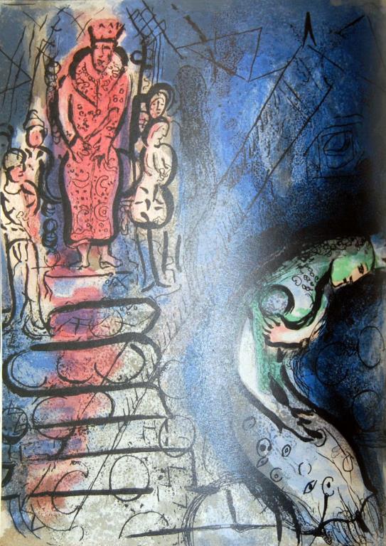 Assuerus Hunting Vasthi by Marc Chagall
