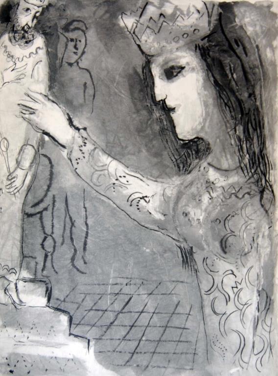 Assuerus Is Invited By Esther / Triumphal Walk by Marc Chagall