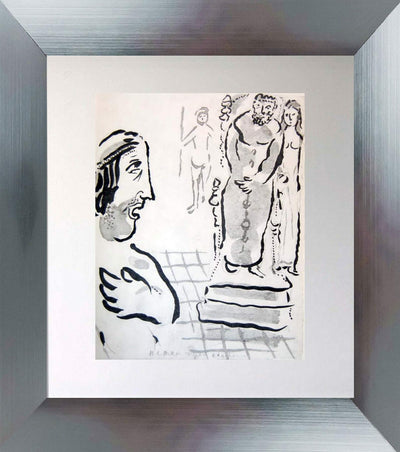 Esther Accuses Aman / Job And Satan by Marc Chagall