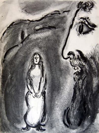 Michele Speaks To A Girl From Zion by Marc Chagall