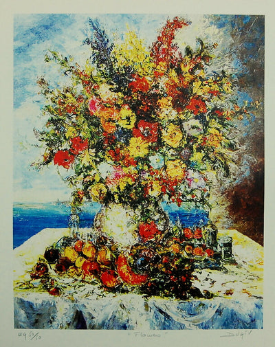 Flowers By Duaiv - Original Framed Floral Print Hand Signed Edition Of 300