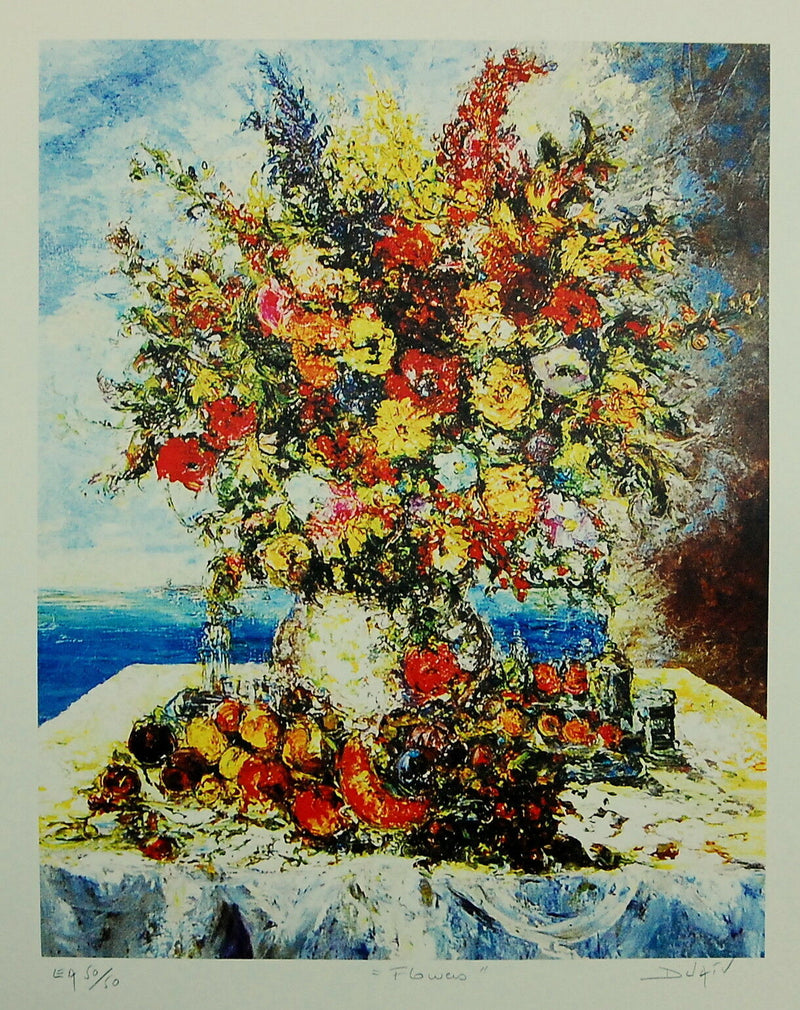 Flowers By Duaiv - Original Framed Floral Print Hand Signed Edition Of 300