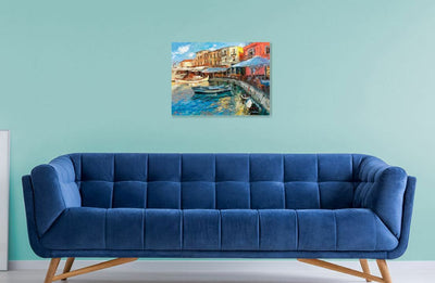 Morning Port By Elena Bond - Fine Art On Canvas Decorative Nautical
