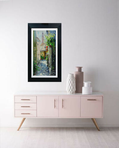 The Court Yard By Elena Bond - Framed Fine Art 