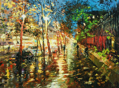 St. Germain Paris By Elena Bond - Mixed Media Framed Fine Art