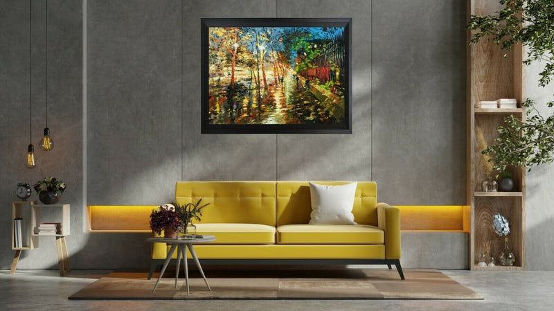 St. Germain Paris By Elena Bond - Mixed Media Framed Fine Art