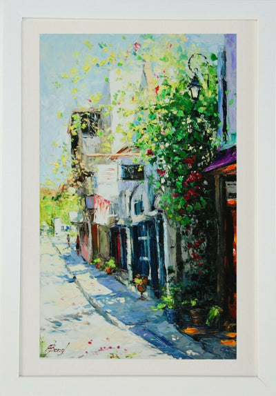 Quiet Street By Elena Bond - Framed Fine Art