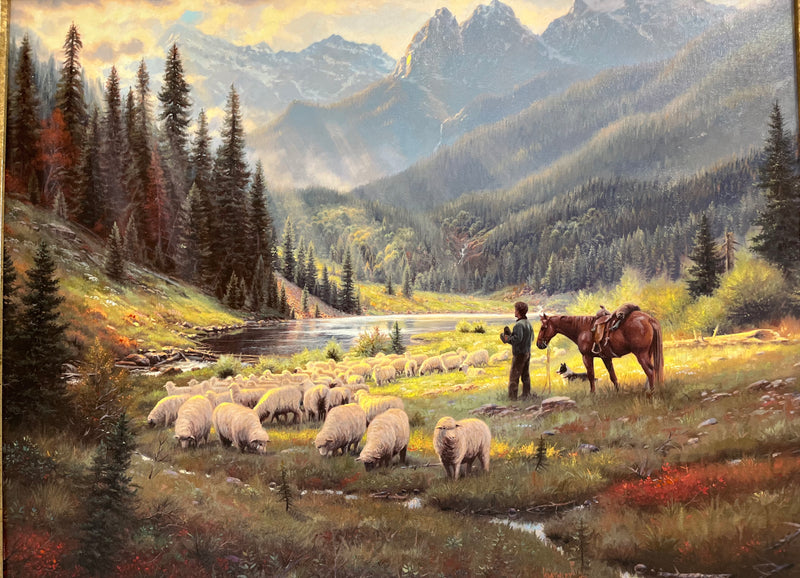 He Leadeth Me by Mark Keathley Original Giclee on Canvas