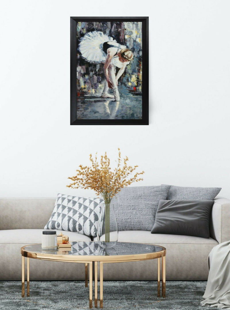 White Slippers By Elena Bond - Decorative Framed Fine Art 