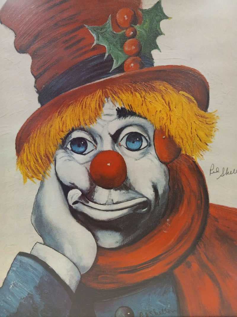 Christmas Clown by Red Skelton - Framed Decorative Print