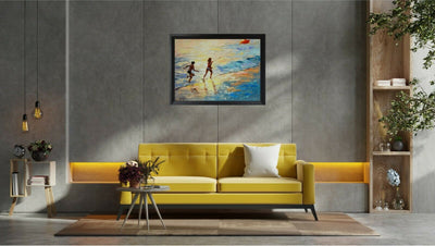 Kite Runners By Elena Bond - Decorative Framed Fine Art