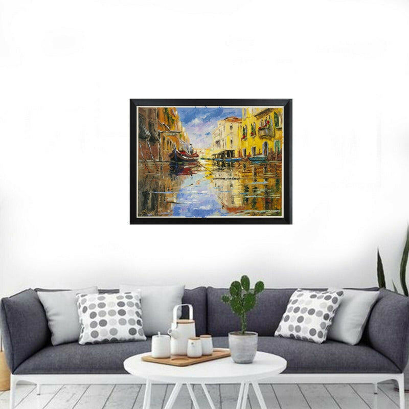 The Red Gondola By Elena Bond - Decorative Framed Fine Art