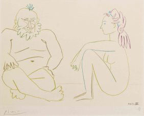 Verve 1954 VIII by Pablo Picasso Original Lithograph 1954