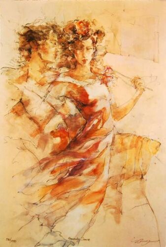 Heavenly Dance By Gary Benfield on Paper Hand Signed COA UNFRAMED