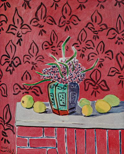 Citrons sur Fond Rose Fleurdelise by Henri Matisse 1943