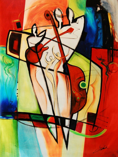 Beginning of Love And Music by Gockel Fine Art on Canvas