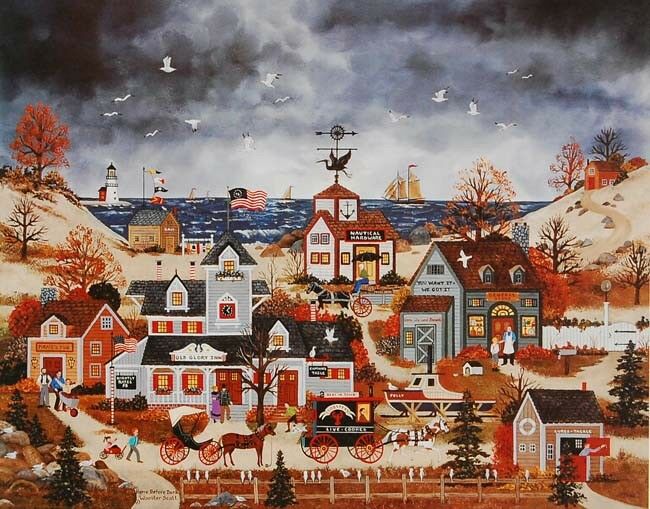 Home Before Dark By Jane Wooster Scott - Original Framed Hand Signed Limited Edition
