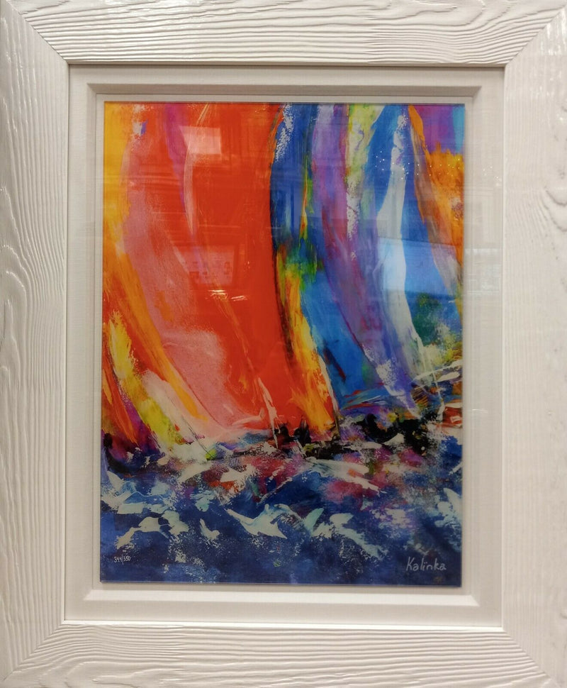 Regate By Kalinka Duaiv - 2018 Framed Optigraph Hand signed In Pigment