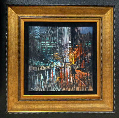 Through the Rain By Matt Beyrer - Framed Contemporary Art Signed