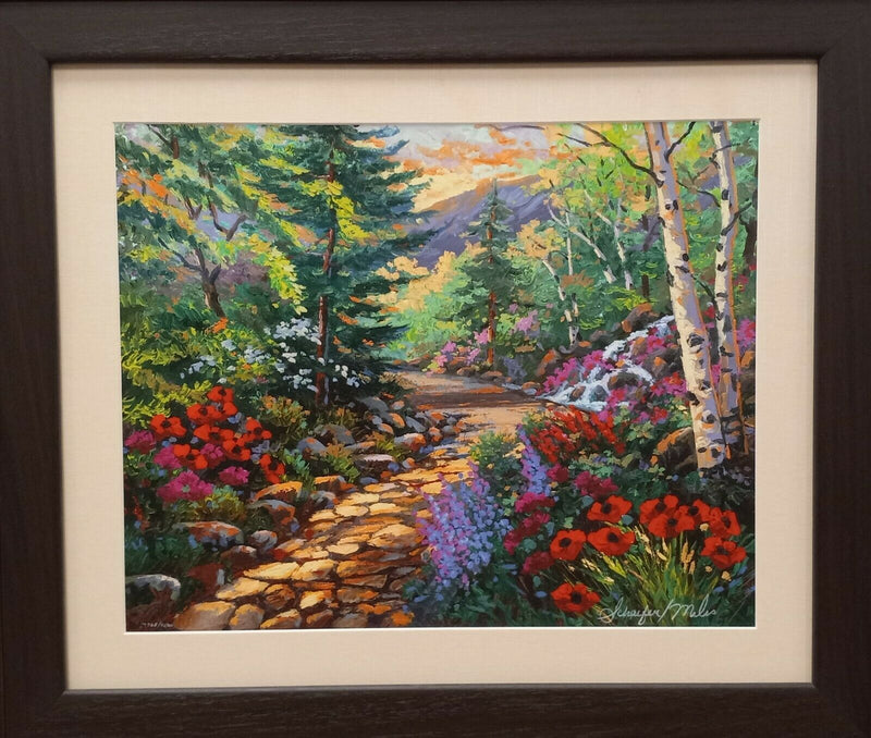 The Way Home By Miles Schaefer - Contemporary Framed Hand Signed