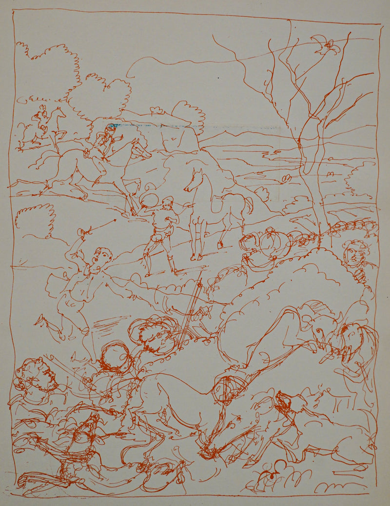 Hunting Scene 1 by Andre Derain 1940