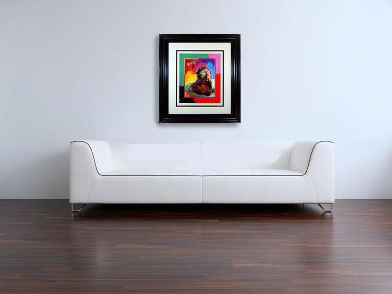 Peter Max, Masters Suite: Portrait of Rembrandt Van Rijn - Framed Fine Art Signed