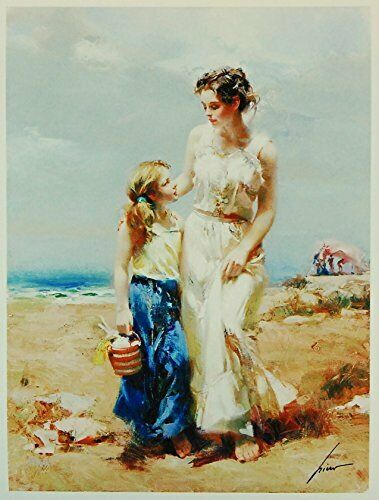 By the Sea By Pino  - Figurative Framed Fine Art Signed