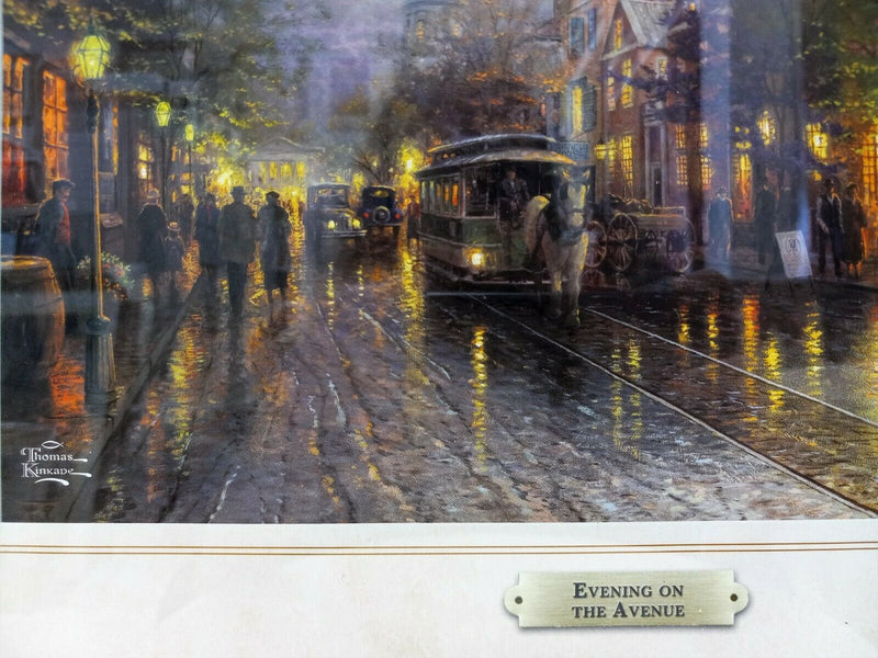 Evening On The Avenue By Thomas Kinkade - 2011 Signed In Plate Offset lithograph