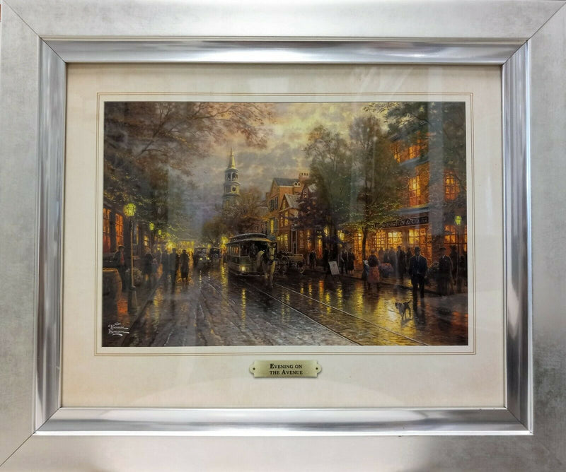 Evening On The Avenue By Thomas Kinkade - 2011 Signed In Plate Offset lithograph