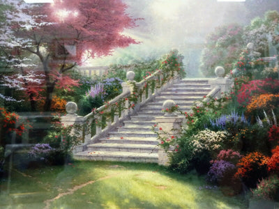Stairway To Paradise By Thomas Kinkade - 2011 Signed In Plate Offset Lithograph