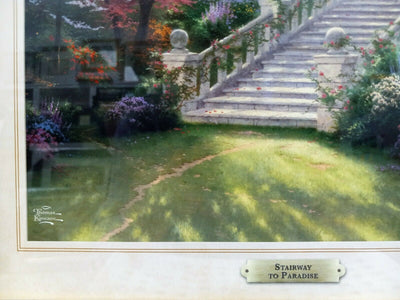 Stairway To Paradise By Thomas Kinkade - 2011 Signed In Plate Offset Lithograph