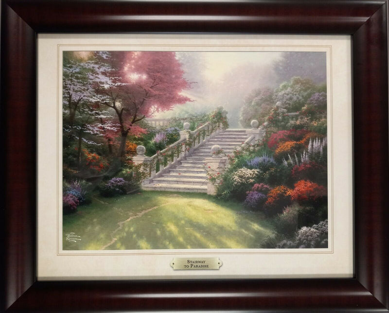 Stairway To Paradise By Thomas Kinkade - 2011 Signed In Plate Offset Lithograph