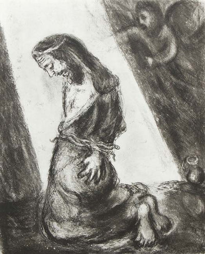 Jeremiah Thrown in the Cistern by Malkijah by Marc Chagall