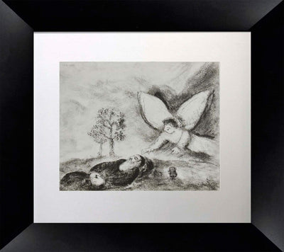 Gone to sleep in the desert, Elijah by Marc Chagall